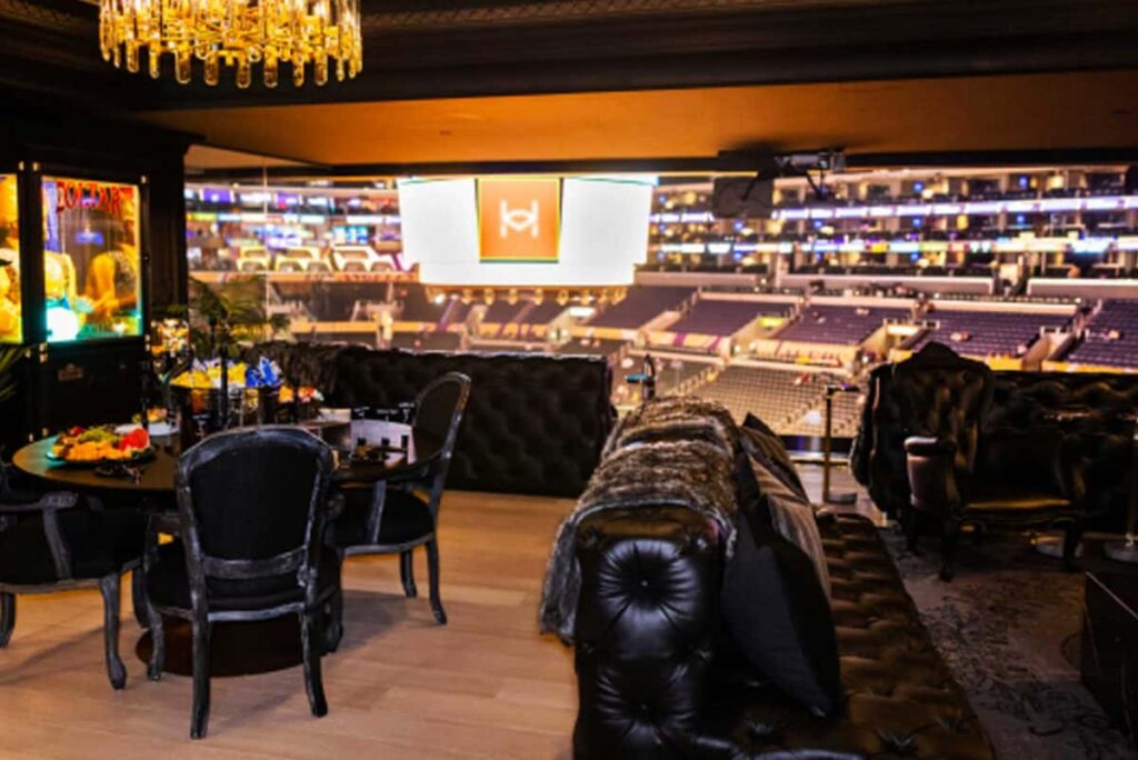 Image of one of the suites available in the Stadium Status Members Club
