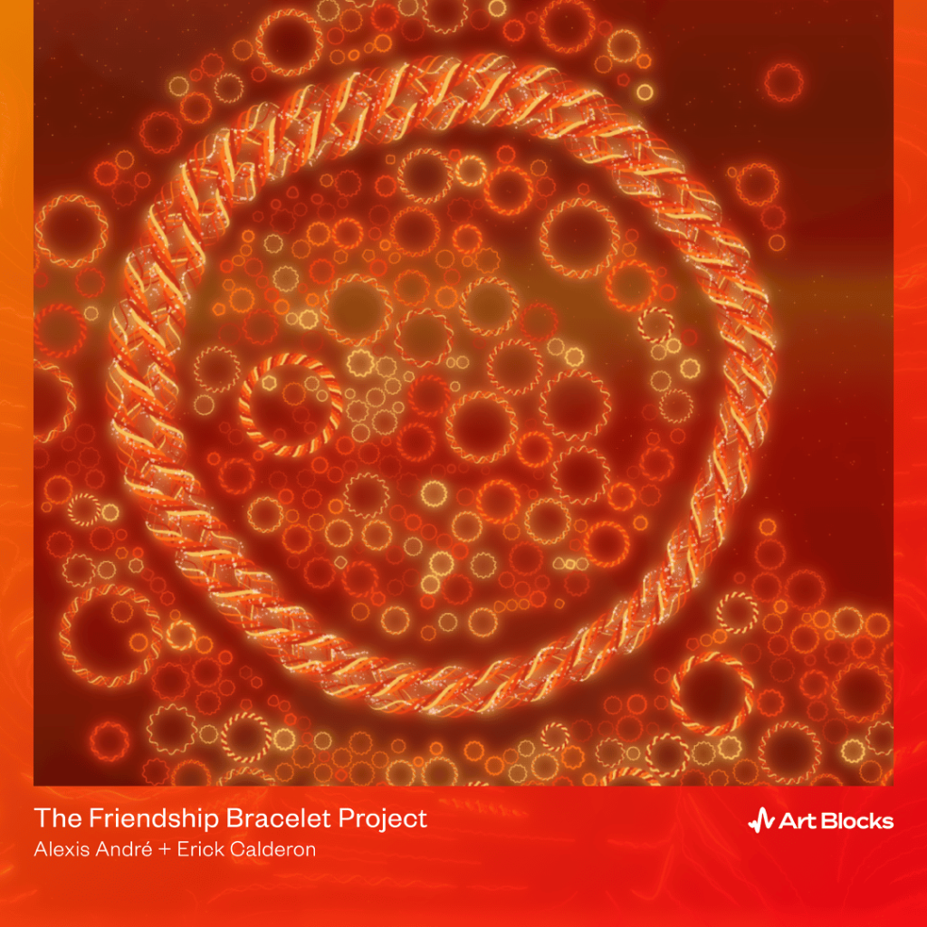 Art Blocks Presents Erick Calderon’s Project: Friendship Bracelets Friendship Bracelets NFT from Erick Calderon