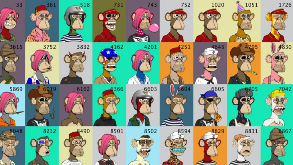 Bored Ape Whale Franklin Fat-fingers A BAYC NFT…Again! A collage image of the Bored Apes owned by NFT Whale Franklin