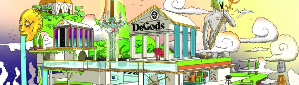 The Utimate Guide To Y00ts, $DUST and more an artistic representation of the DeGods ecosystem