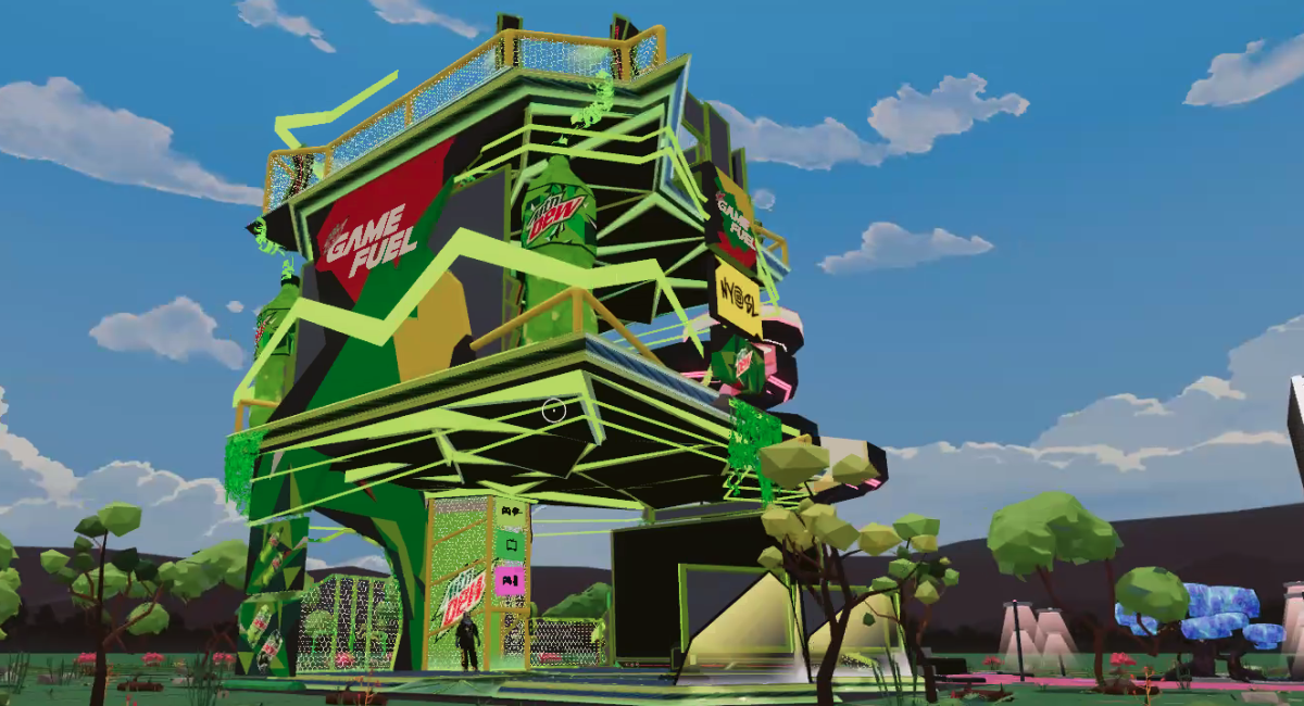 still from Mtn Dew Decentraland activation